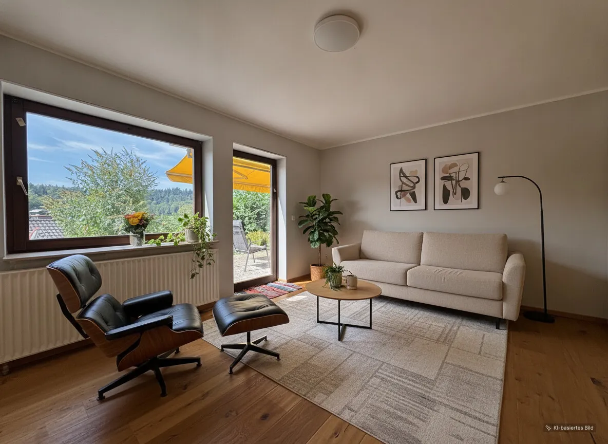 Wohnbereich virtuelles Homestaging