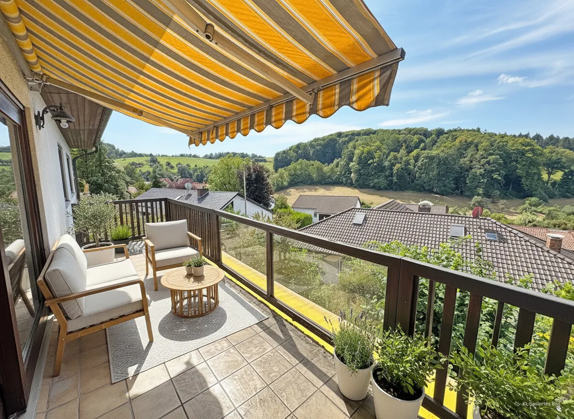 Balkon virtuelles Homestaging