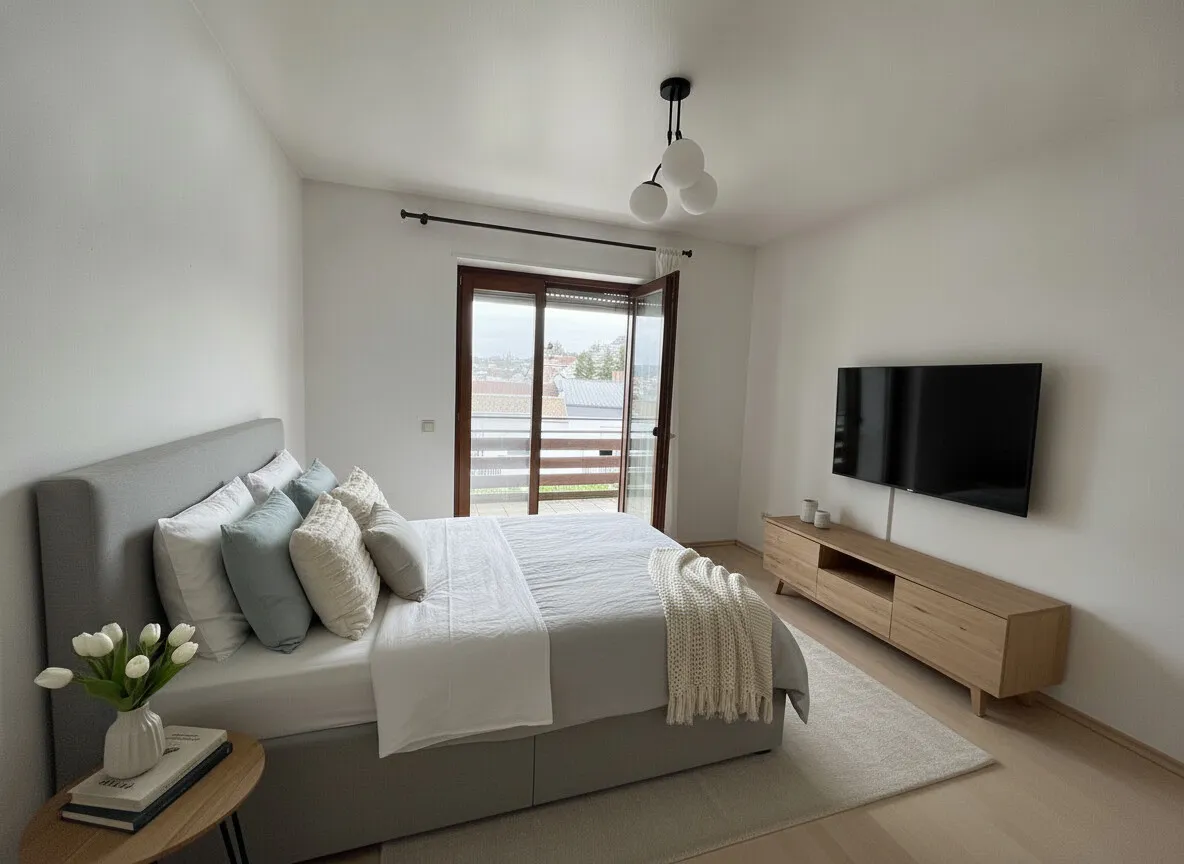 Schlafzimmer virtuelles Homestaging