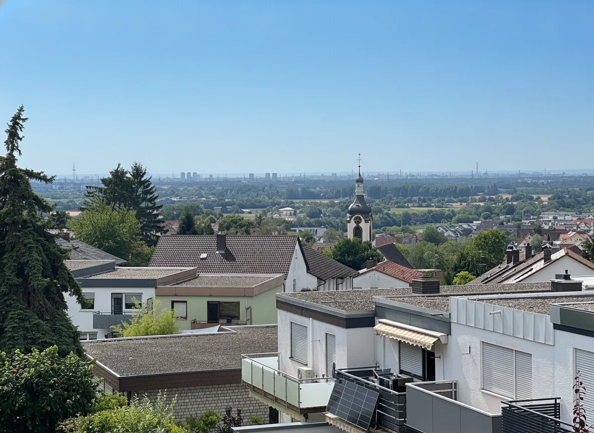 Aussicht Rheinebene