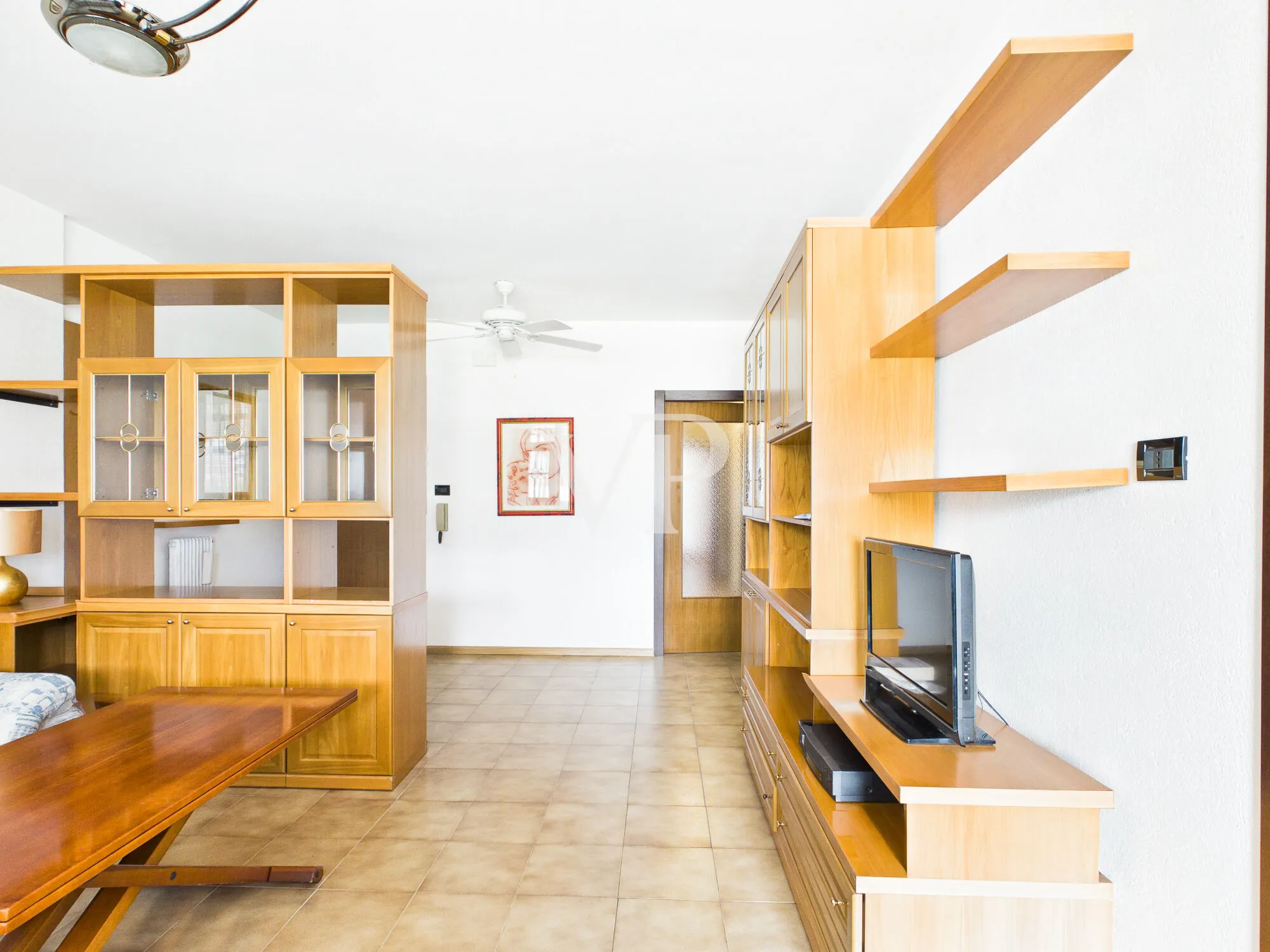 Spacious four-room apartment with a terrace and garage in a quiet, inland location