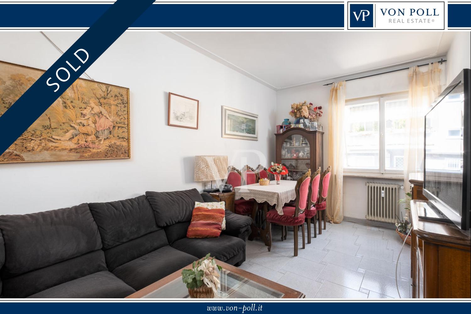 Three-room apartment for renovation on Bassano del Grappa street