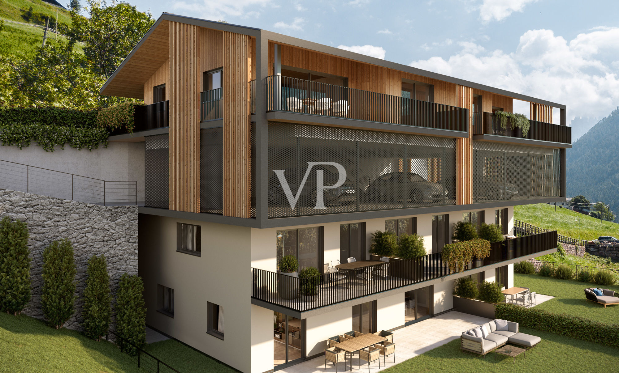 W1. Penthouse de luxe en construction neuve dans les Dolomites : exclusivité, confort et vie durable