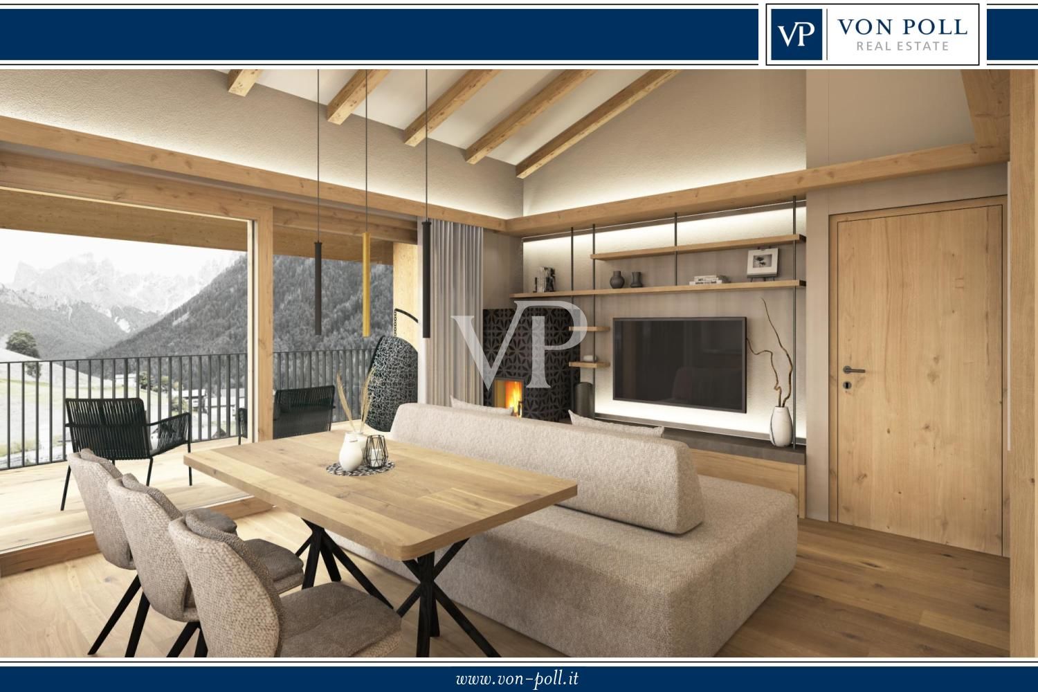 W1. Penthouse de luxe en construction neuve dans les Dolomites : exclusivité, confort et vie durable