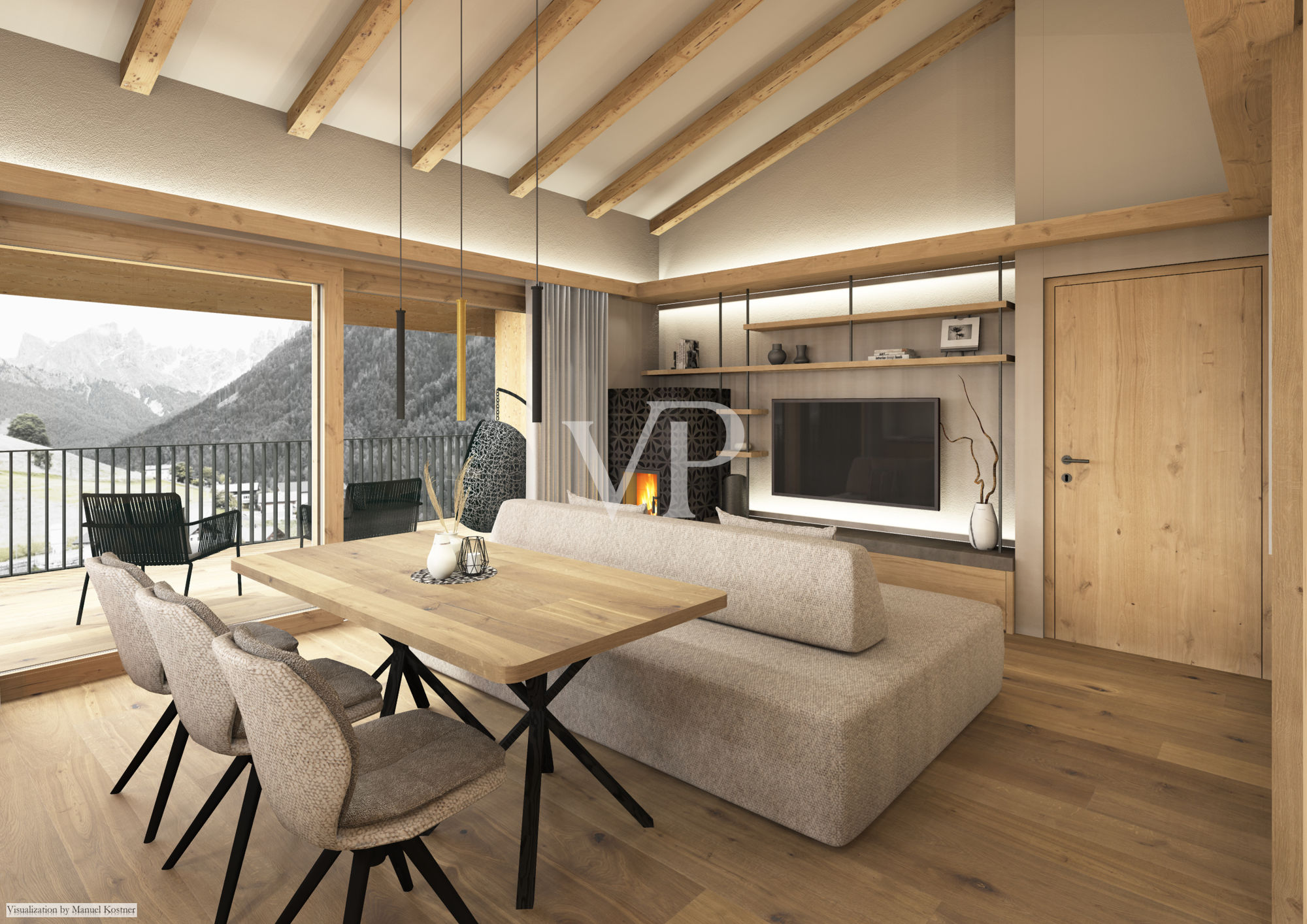 W1. Penthouse de luxe en construction neuve dans les Dolomites : exclusivité, confort et vie durable