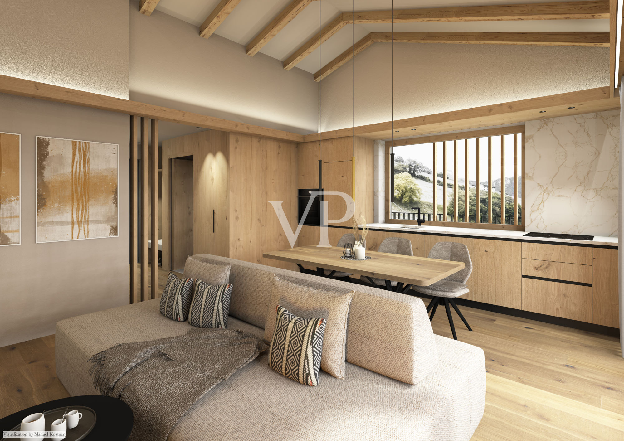 W1. Penthouse de luxe en construction neuve dans les Dolomites : exclusivité, confort et vie durable