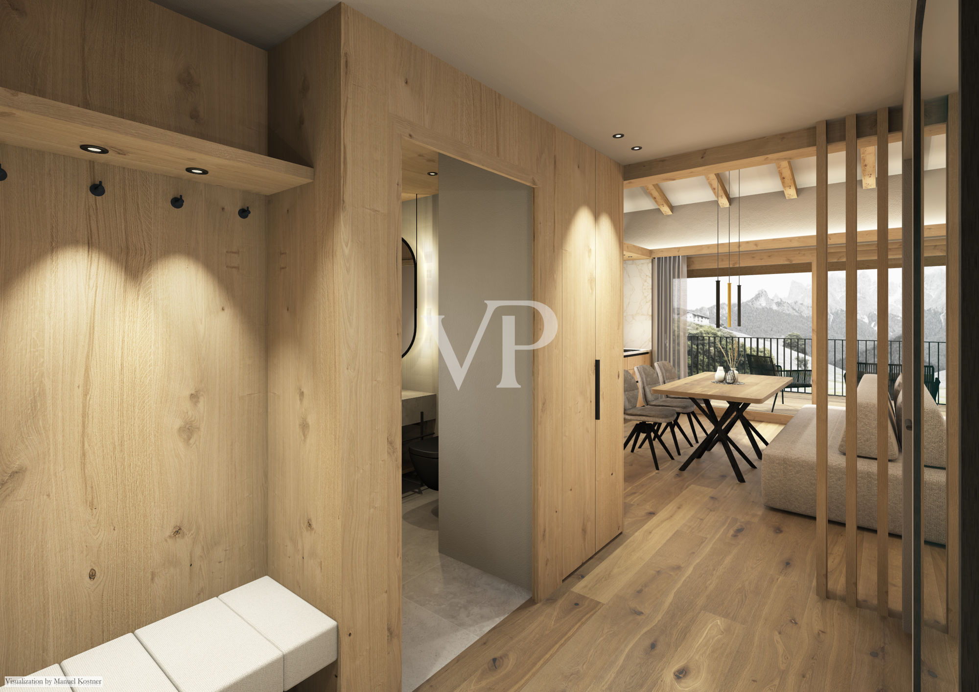 W1. Penthouse de luxe en construction neuve dans les Dolomites : exclusivité, confort et vie durable