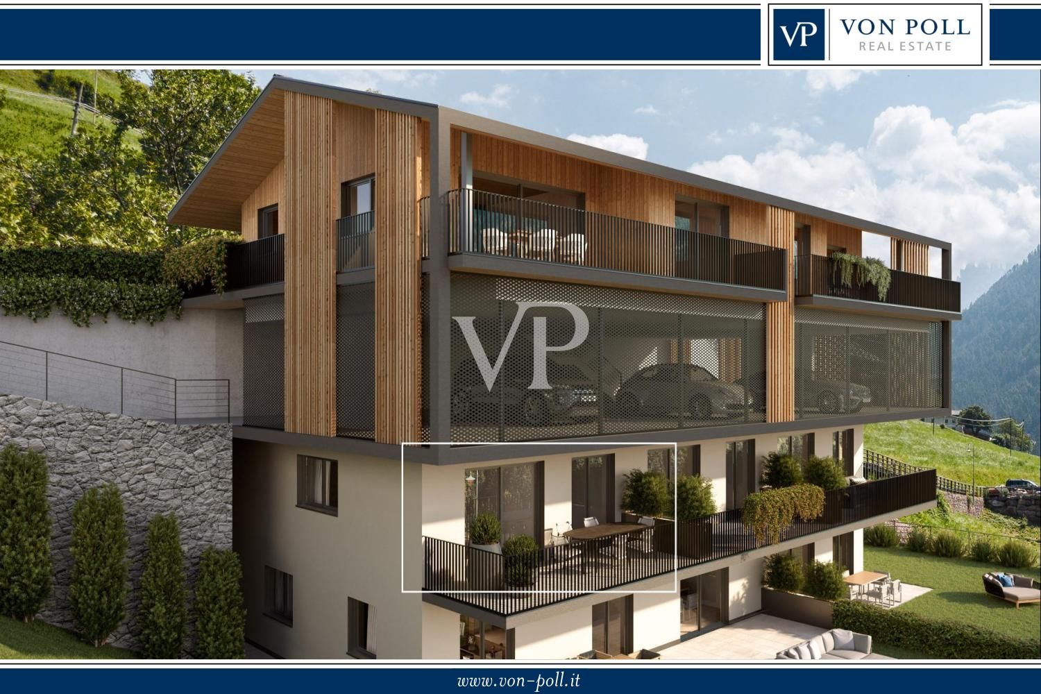 W4. Appartement moderne de 3 pièces avec terrasse dans une nouvelle construction - Alpinresidence Weber