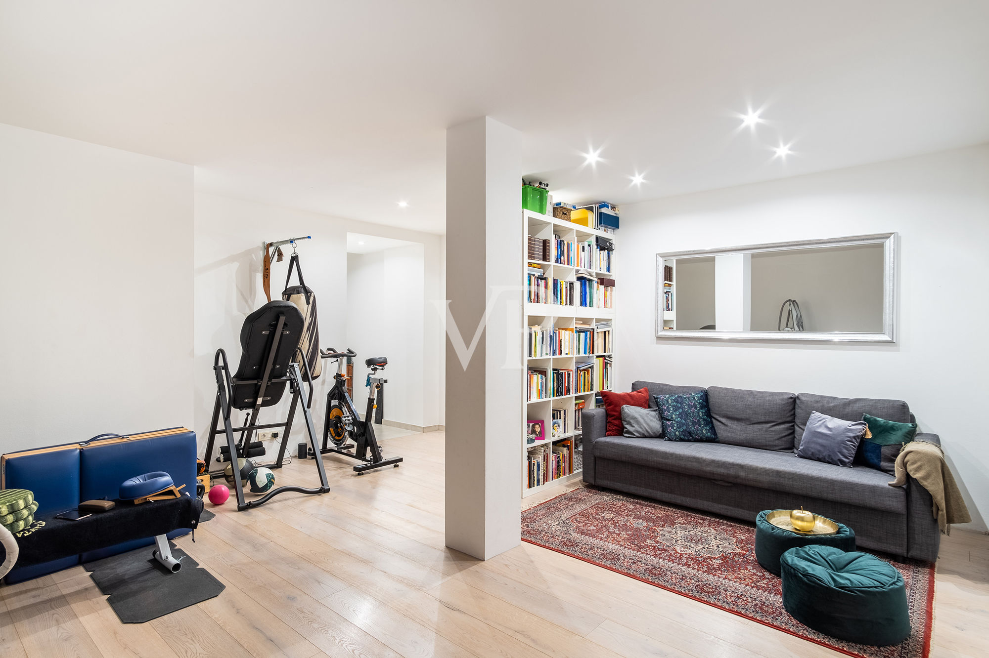 Appartement représentatif dans un bâtiment historique