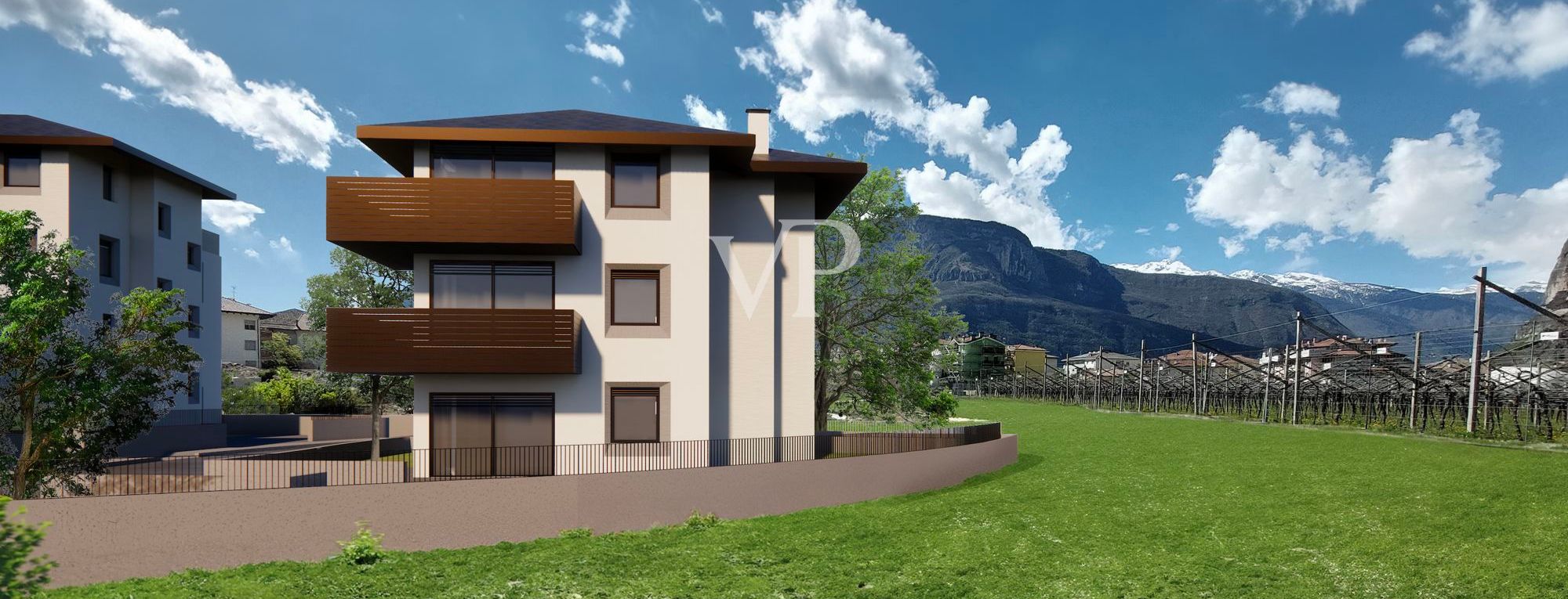 C/3: Moderne und helle Drei-Zimmer-Wohnung mit Terrasse