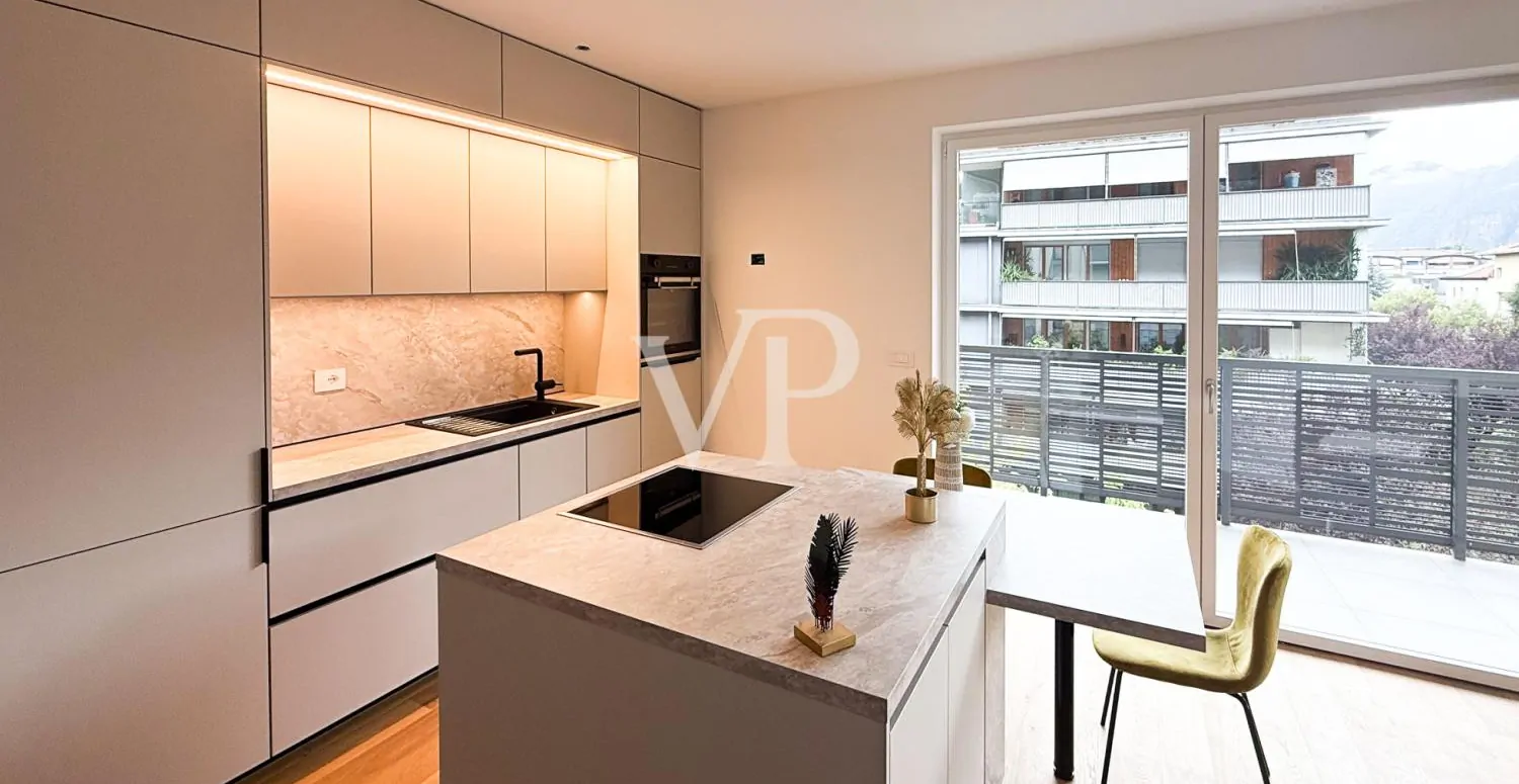 Moderno y luminoso apartamento de dos dormitorios con terraza