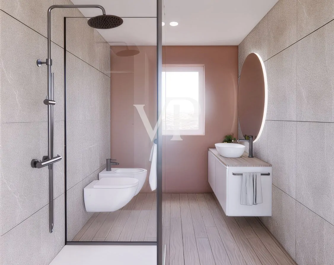 Moderno y luminoso apartamento de dos dormitorios con terraza