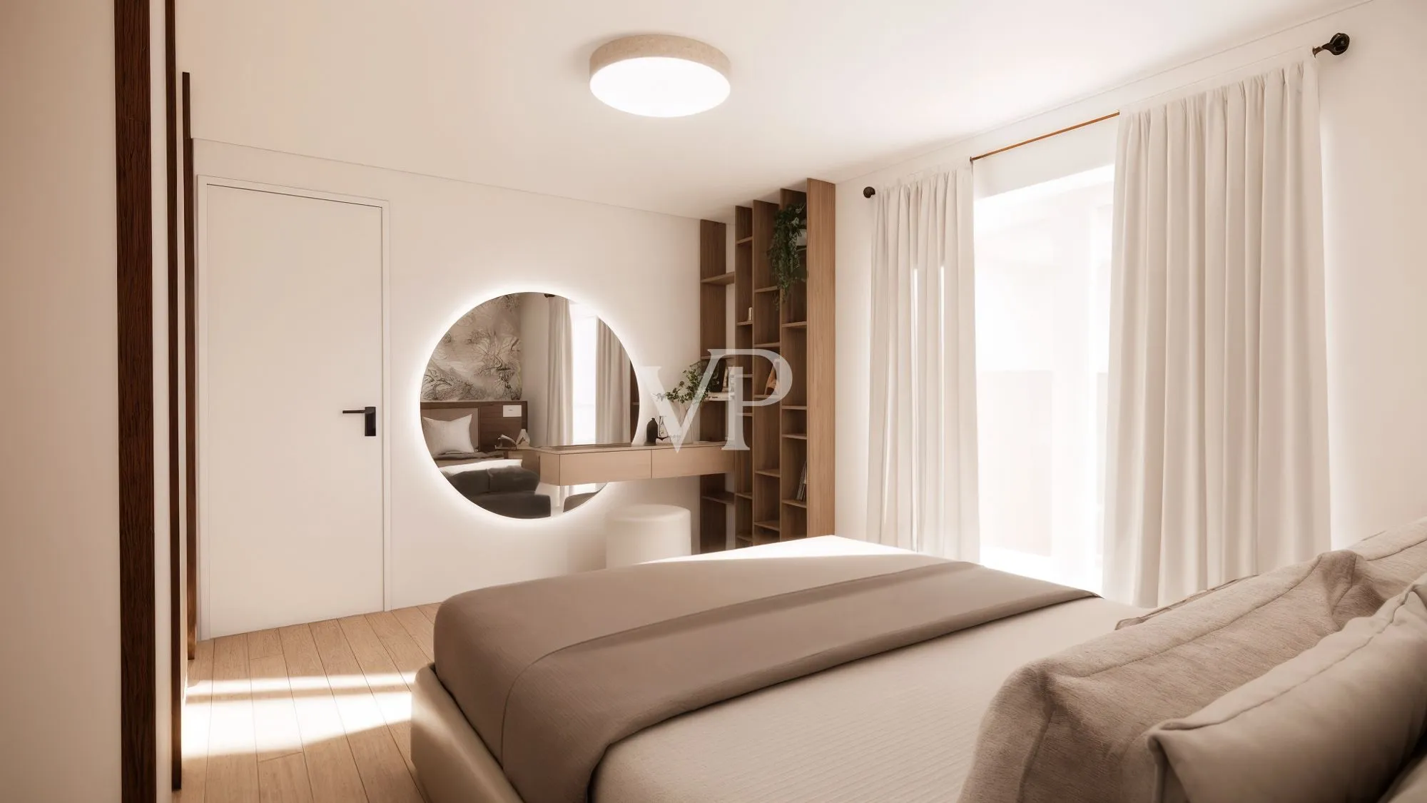 Moderno y luminoso apartamento de dos dormitorios con terraza