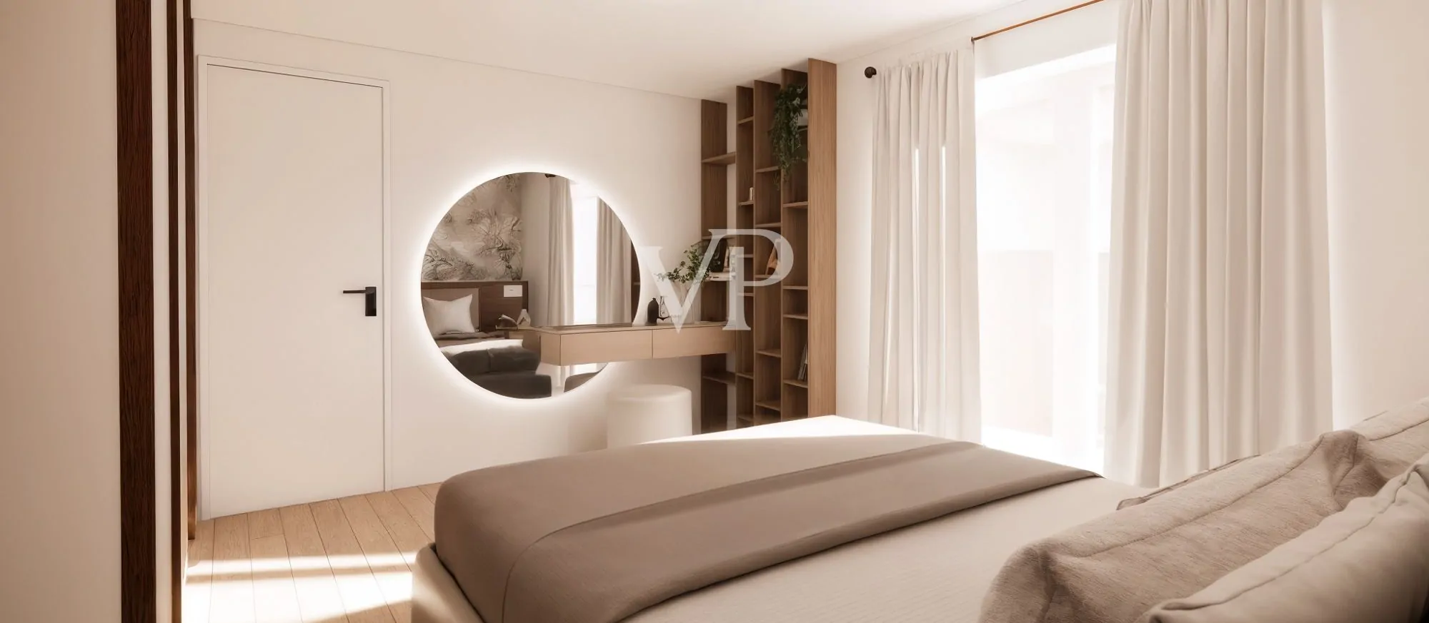 Moderno y luminoso apartamento de dos dormitorios con terraza