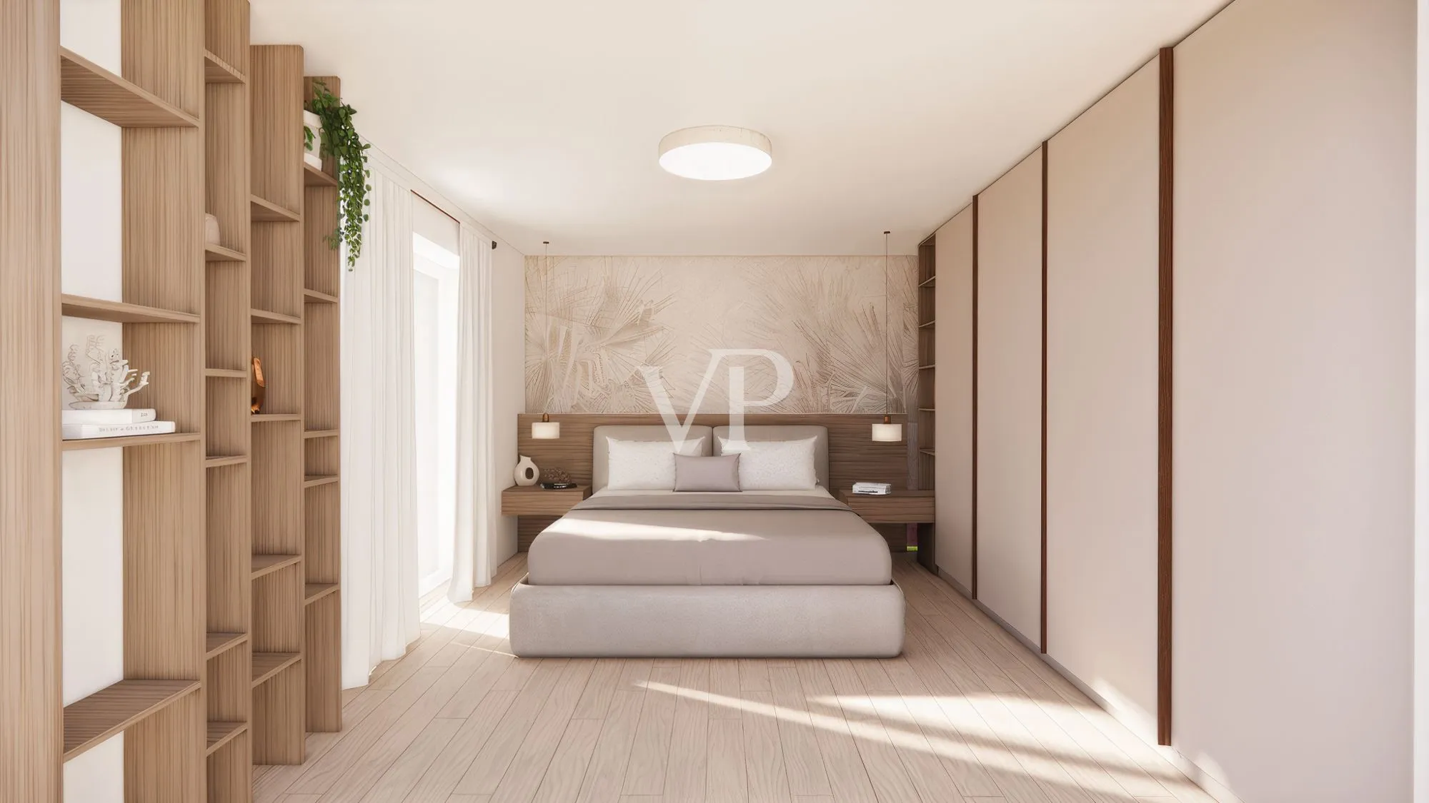 Moderno y luminoso apartamento de dos dormitorios con terraza