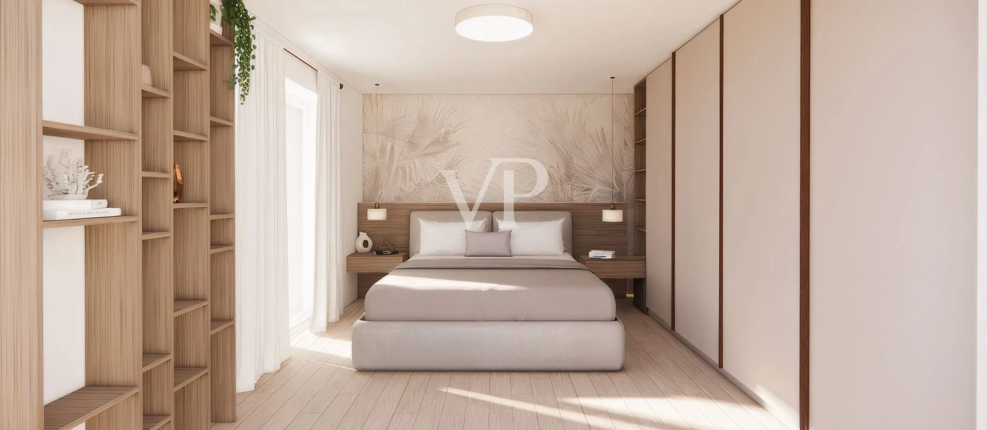 Moderno y luminoso apartamento de dos dormitorios con terraza