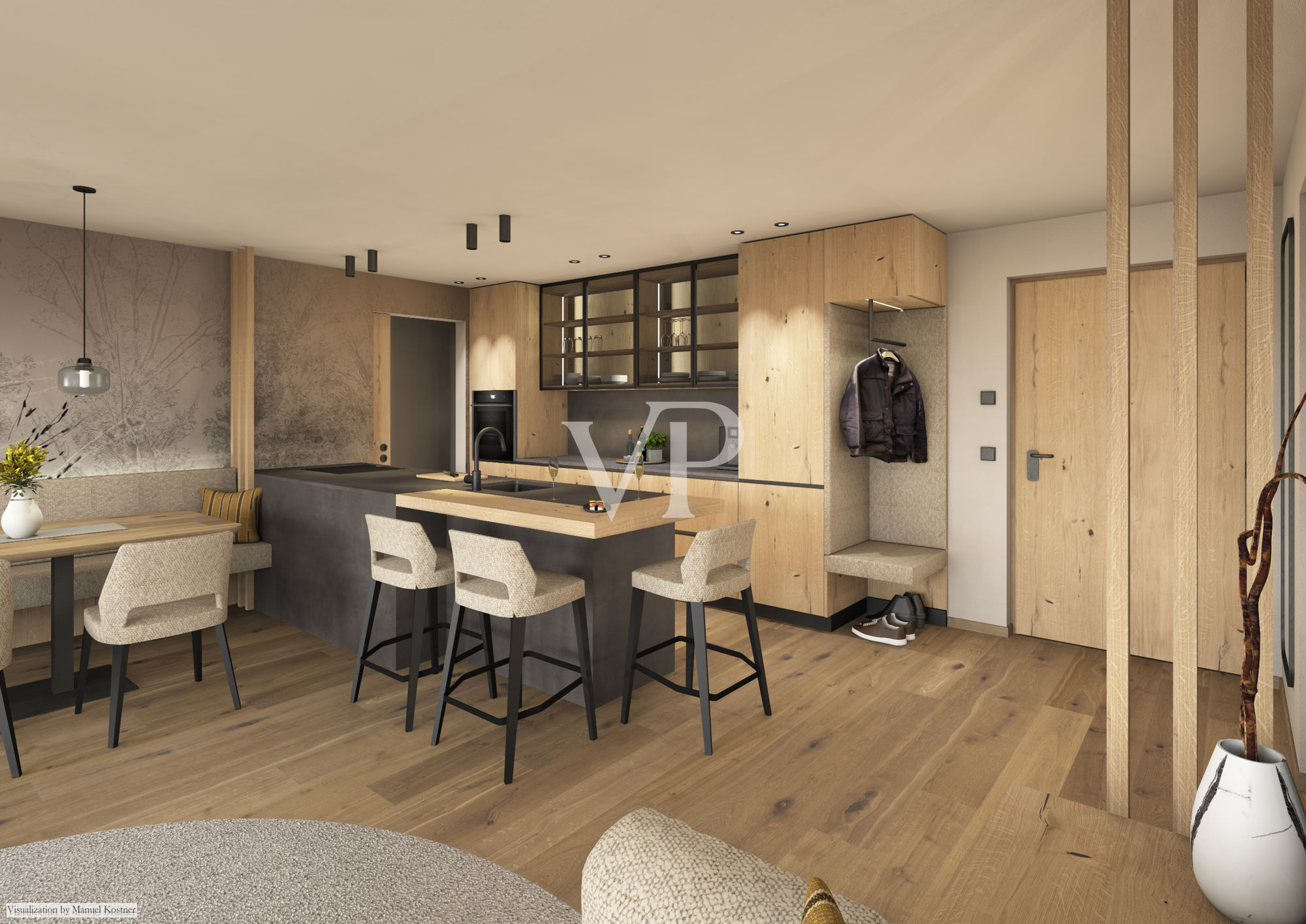 Exklusive 3-Zimmer-Gartenwohnung in moderner Alpinresidenz (konventioniert laut Art. 39)