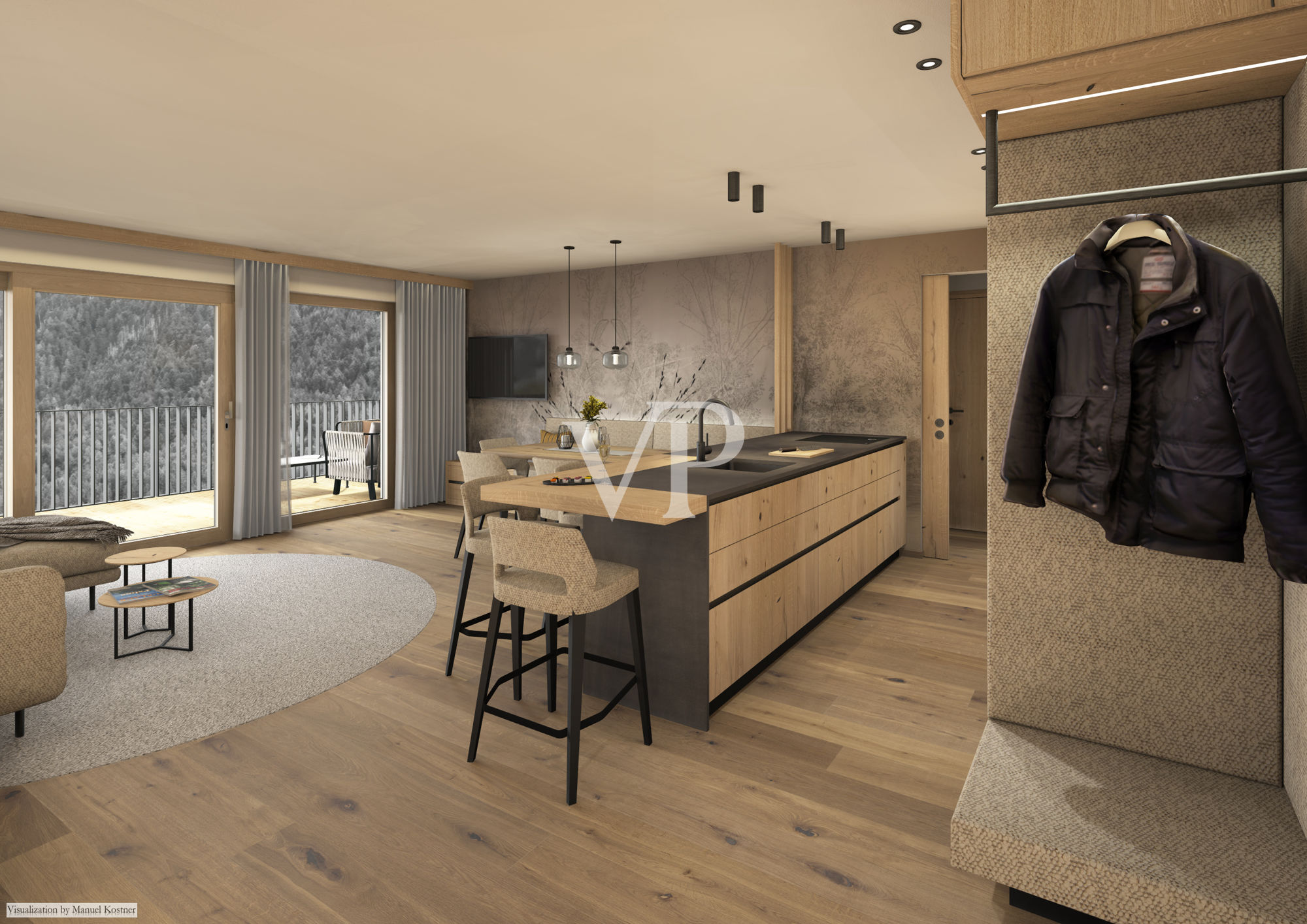 Exklusive 3-Zimmer-Gartenwohnung in moderner Alpinresidenz (konventioniert laut Art. 39)