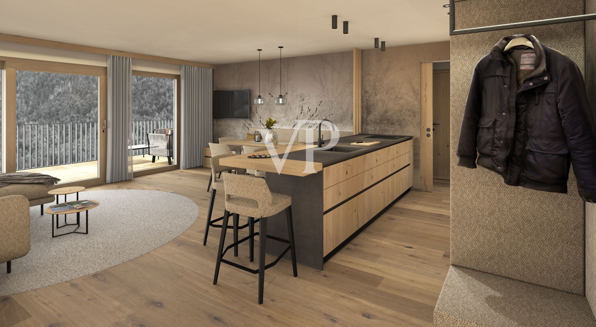 Exklusive 3-Zimmer-Gartenwohnung in moderner Alpinresidenz (konventioniert laut Art. 39)