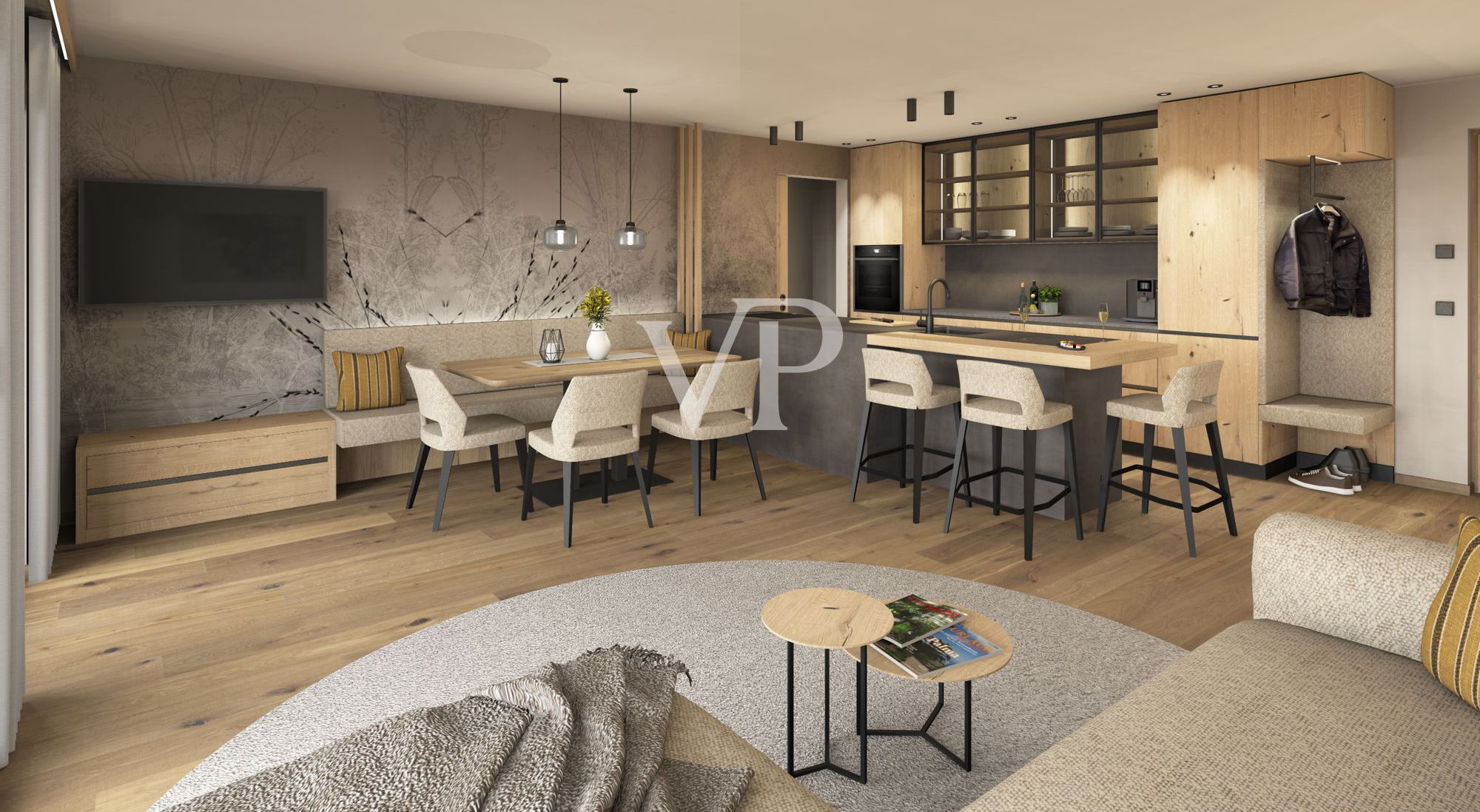 Exklusive 3-Zimmer-Gartenwohnung in moderner Alpinresidenz (konventioniert laut Art. 39)