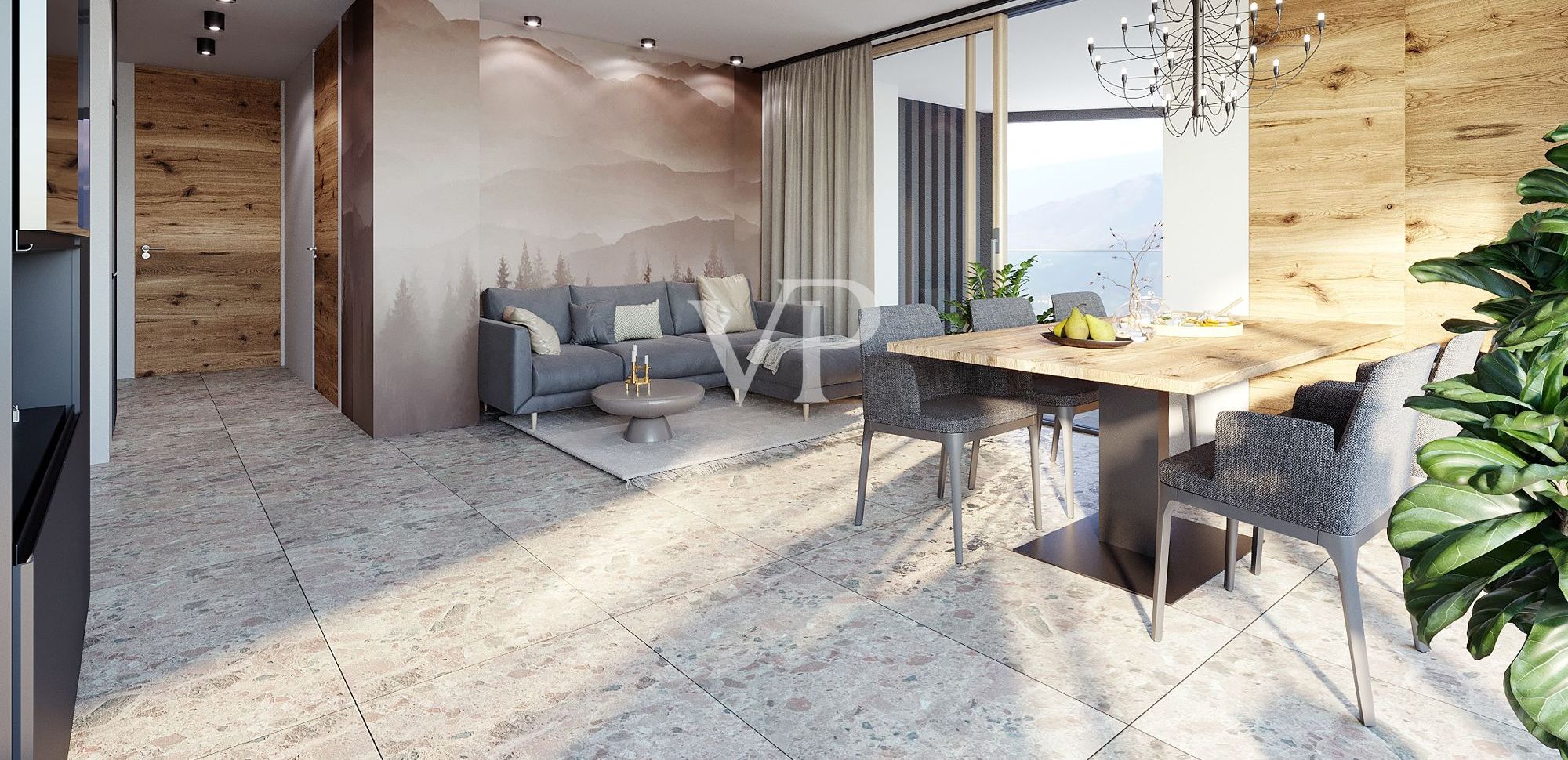 Moderne, hochwertige Drei-Zimmer-Penthouse-Wohnung in Latsch