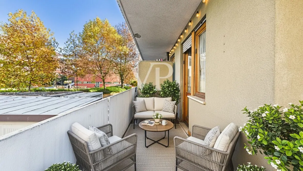 Ampio e luminoso trilocale con balcone