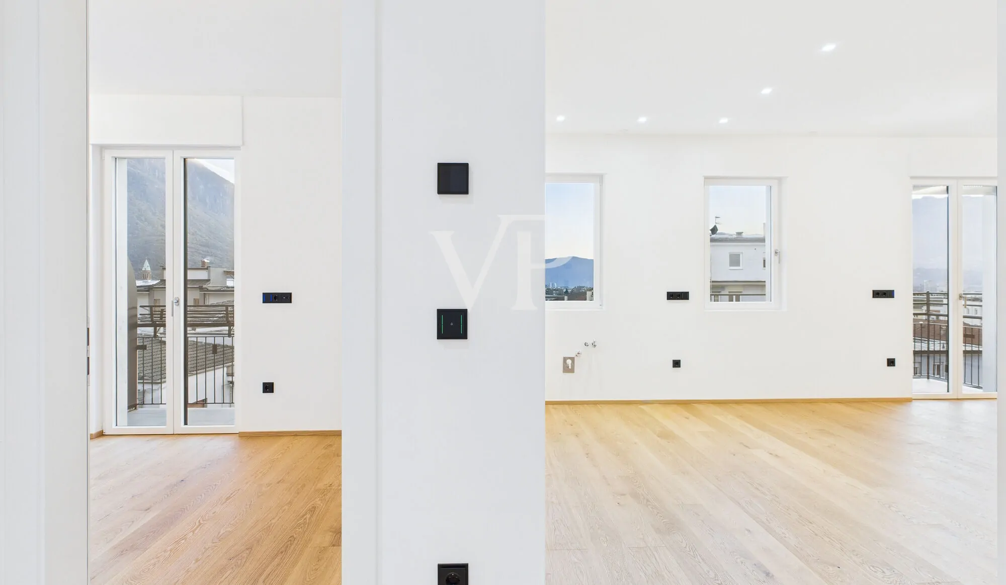 Splendido Trilocale Ristrutturato a Gries – Piano Attico con Tre Balconi