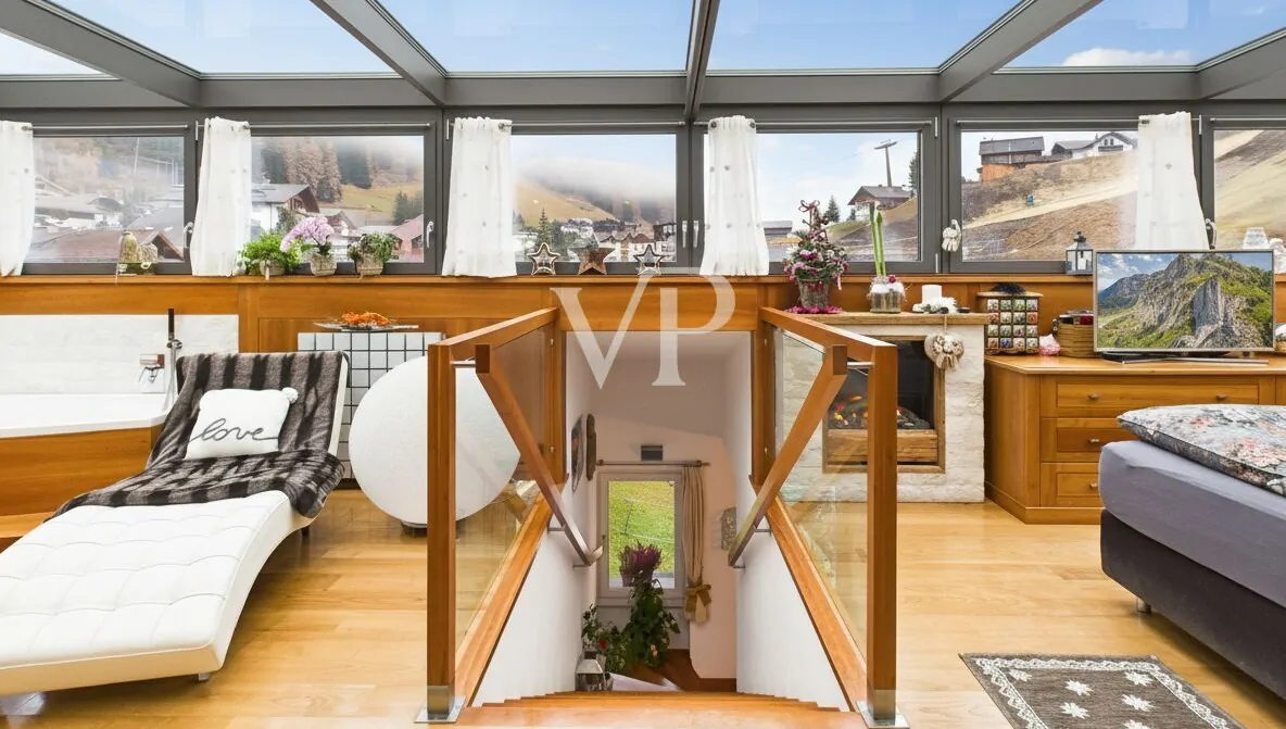 Exclusive ski-in/ski-out property with breathtaking views of the Dolomites