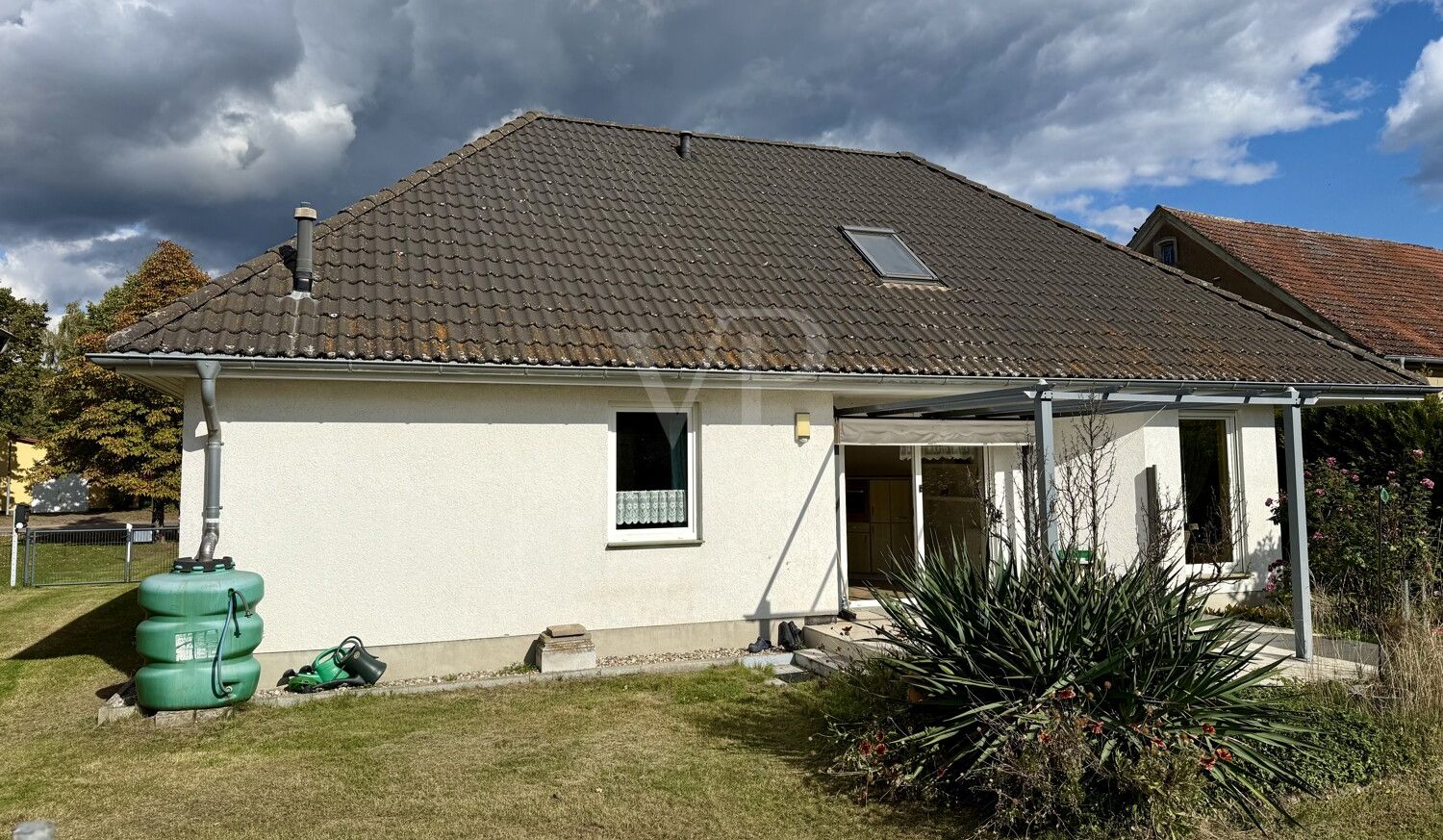 Haus von hinten