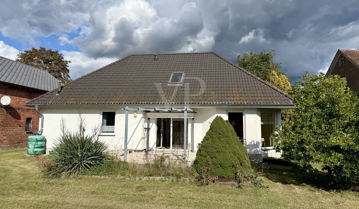 Haus von hinten