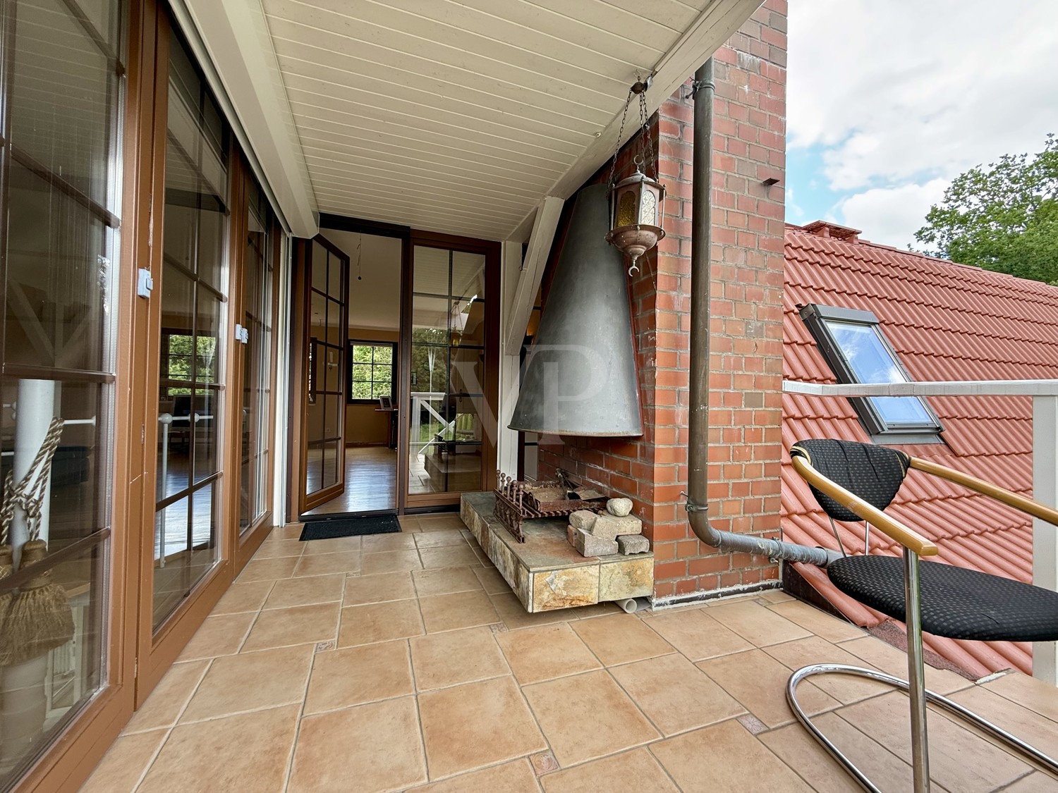 Loggia samt Kamin