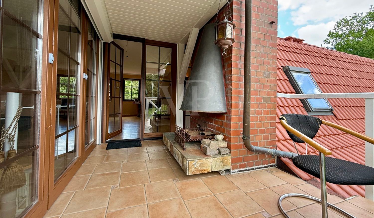 Loggia samt Kamin