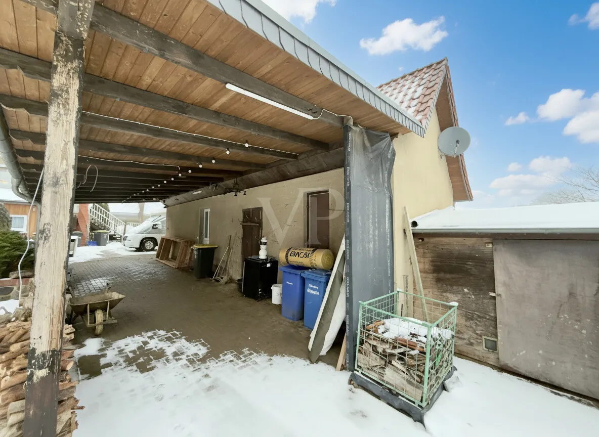 Garage von hinten