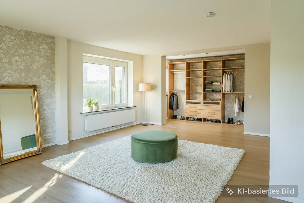 Visualisierung Schlafzimmer Ankleidebereich