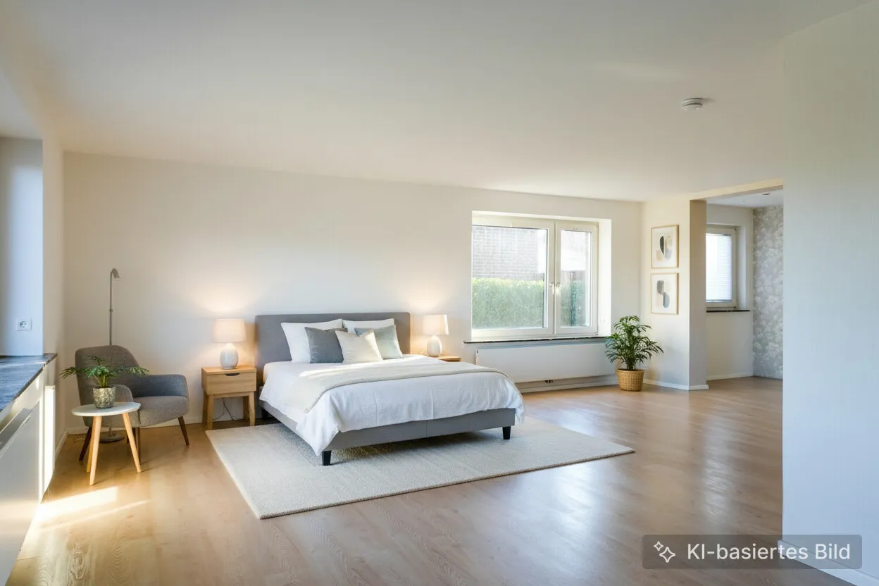 Visualisierung Erdgeschoss Schlafzimmer