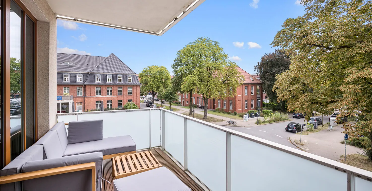 Balkon mit Südausrichtung