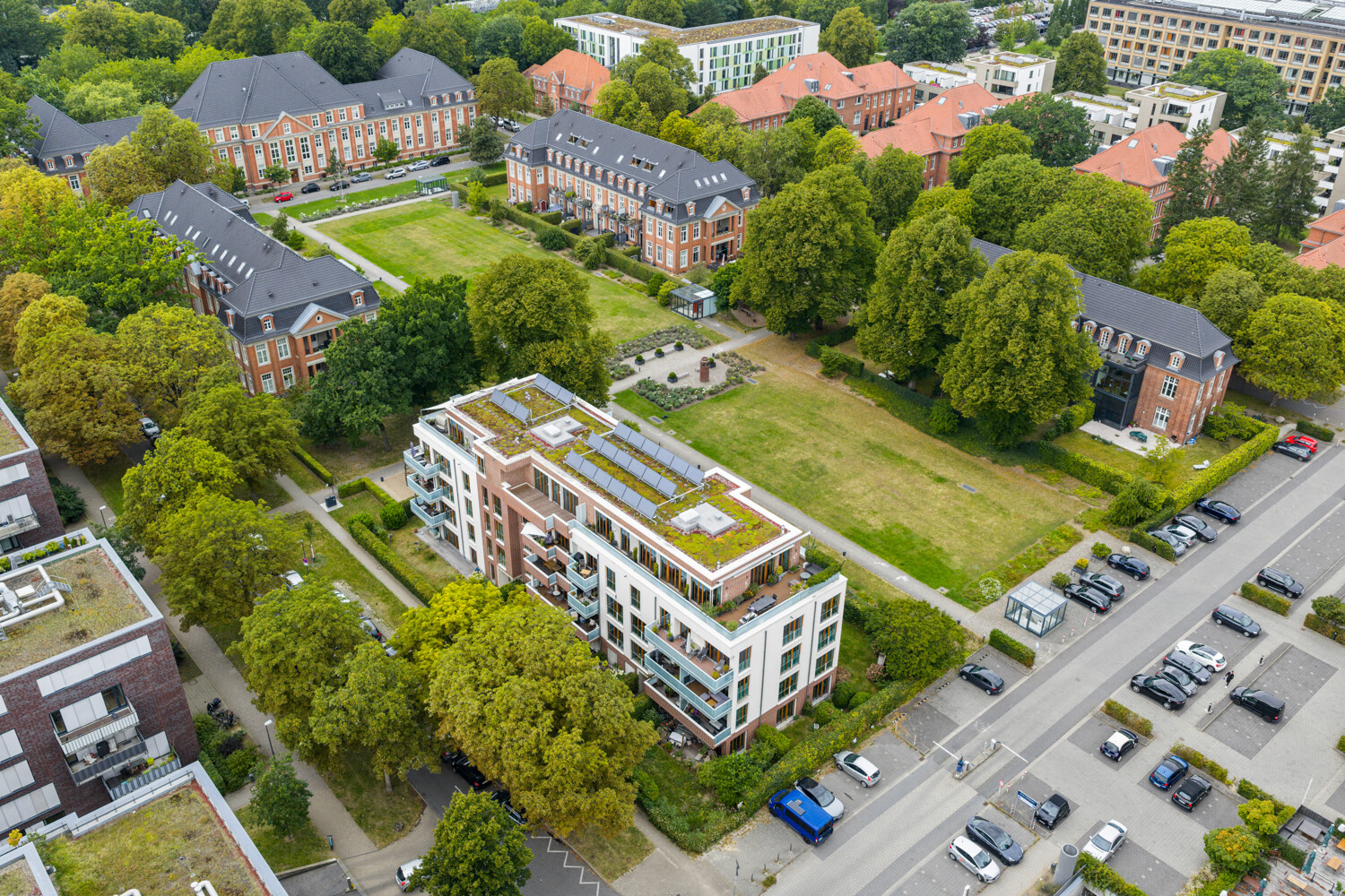 Haus aus Vogelperspektive