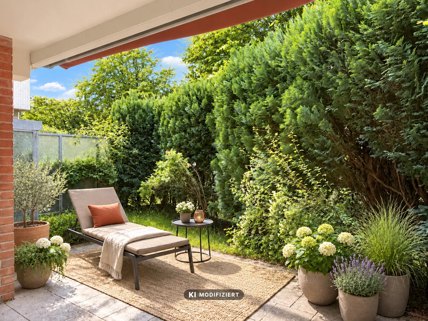 Gartenfläche mit Gestaltungspotenzial  (Homestaging)
