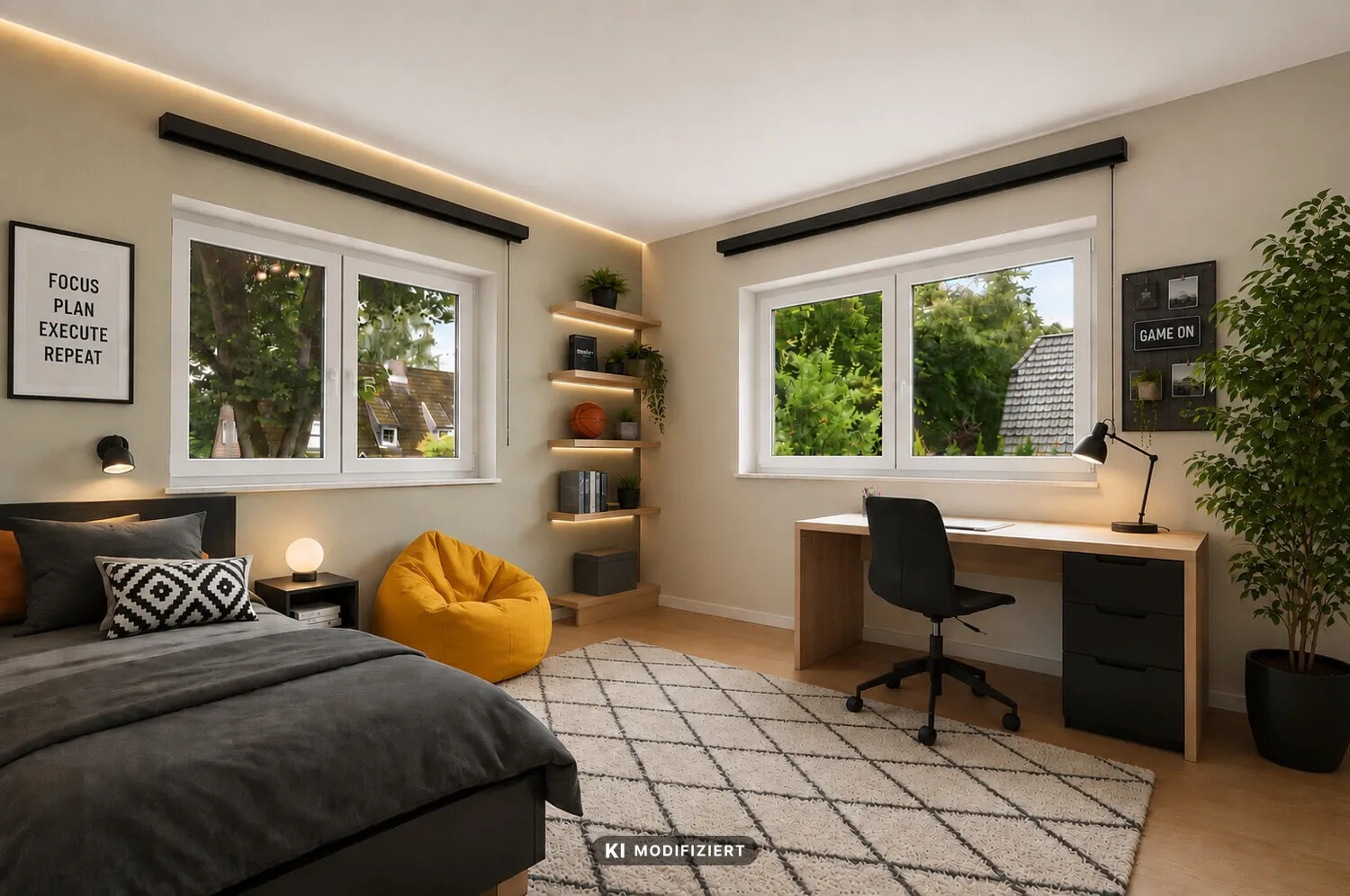 Möblierungsvorschlag Jugendzimmer