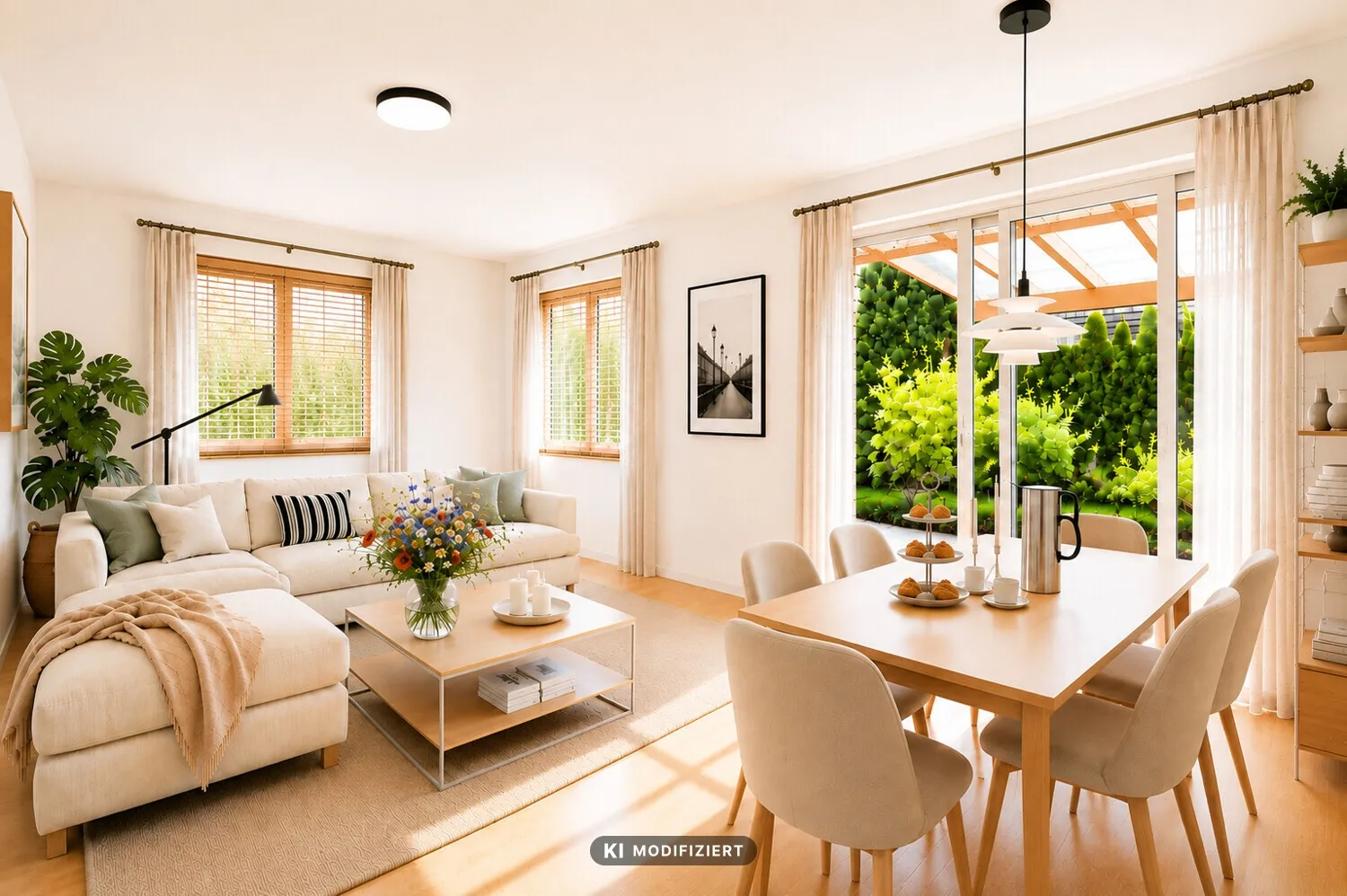 Möblierungsvorschlag für das Wohn- und Esszimmer