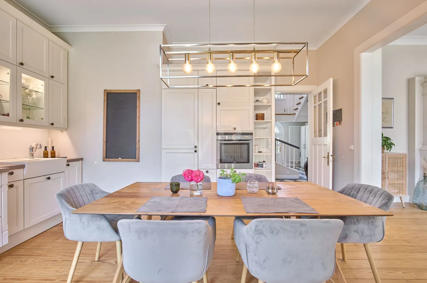 Platz für den Esstisch in der Küche