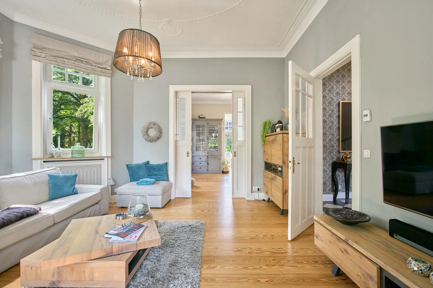 perfekte Blickachsen zwischen den Wohnbereichen