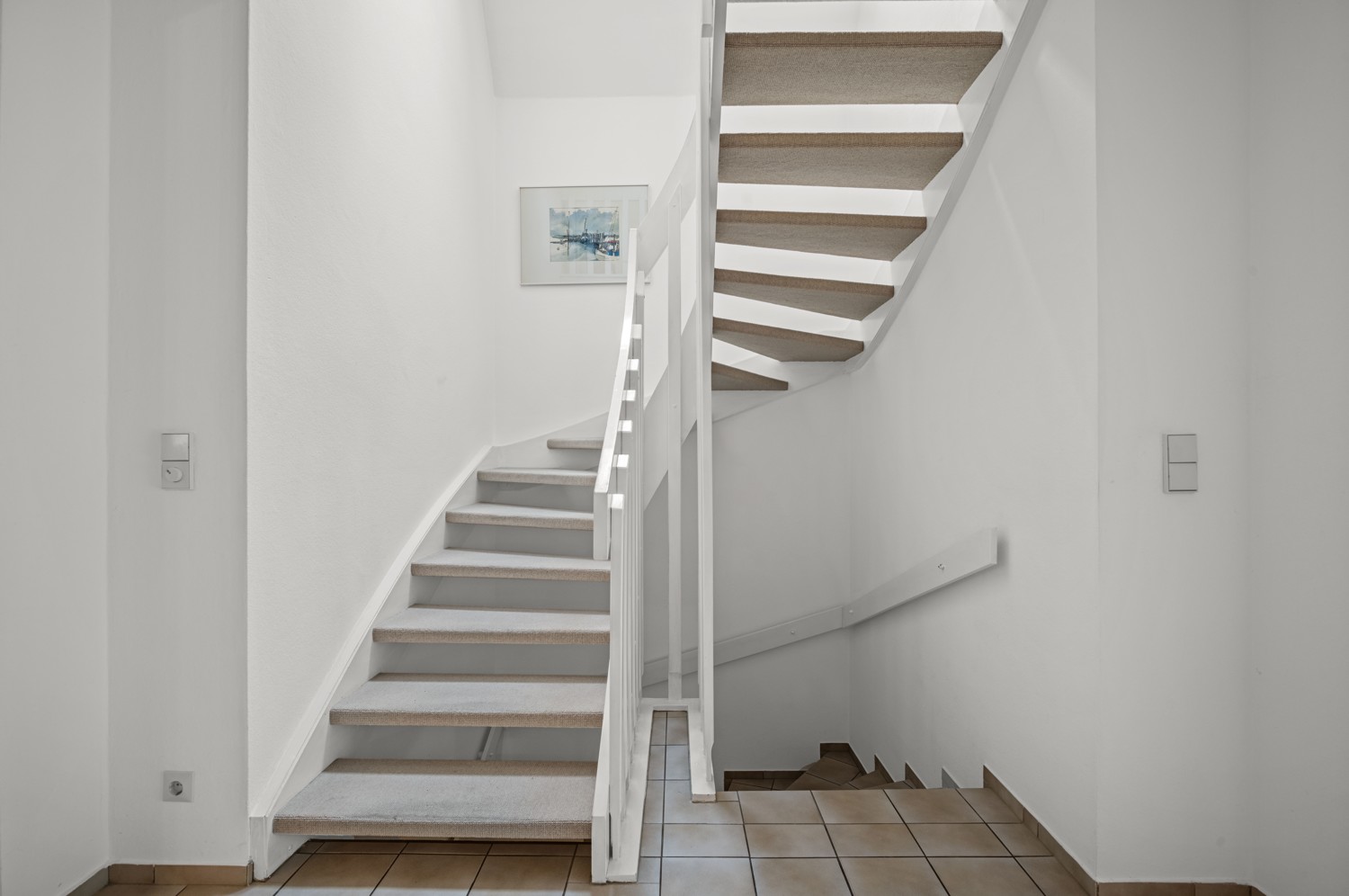 Treppe ins Obergeschoss