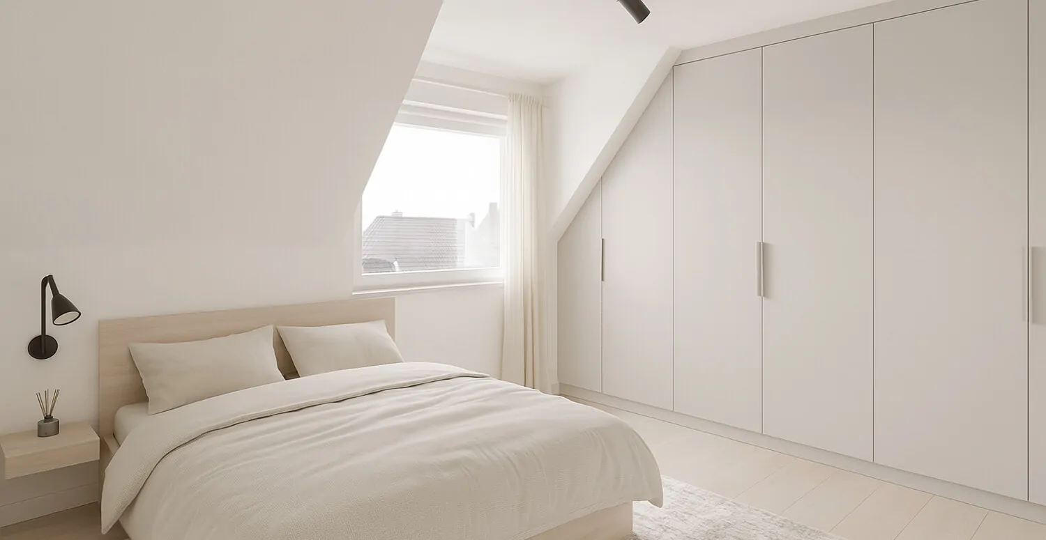 Schlafzimmer - Wohnbeispiel mit KI