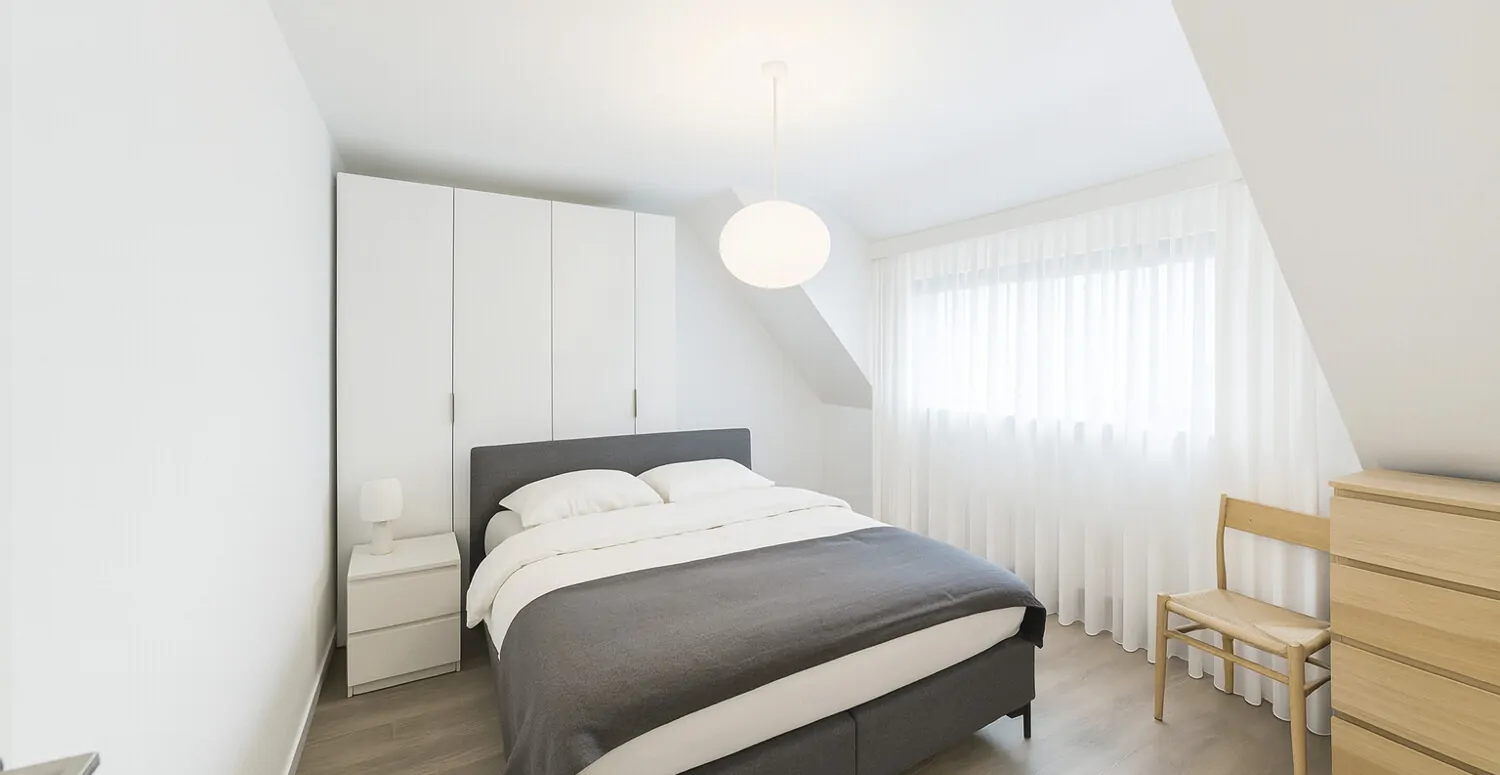 Schlafzimmer - Wohnbeispiel mit KI