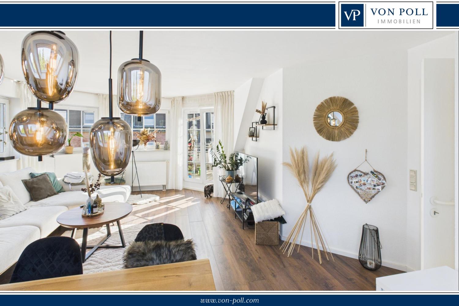 Lichtdurchflutete Maisonettewohnung mit Sonnenbalkon und Stellplatz in Rath/Heumar