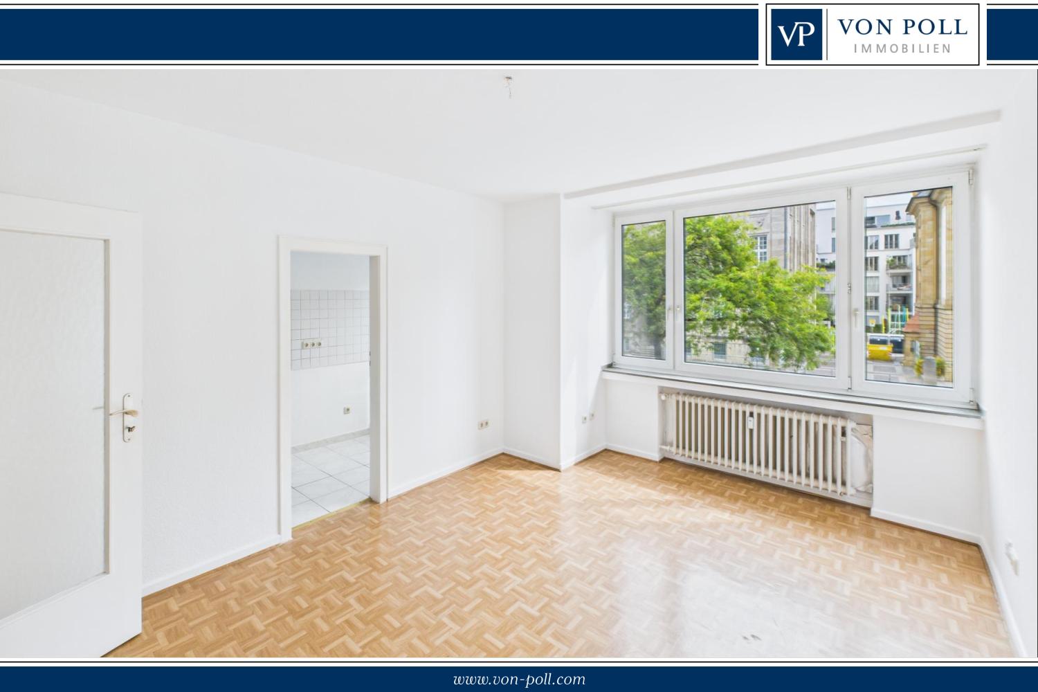 Rheinnähe! 2-Zimmer-Wohnung mit Balkon in grüner Umgebung
