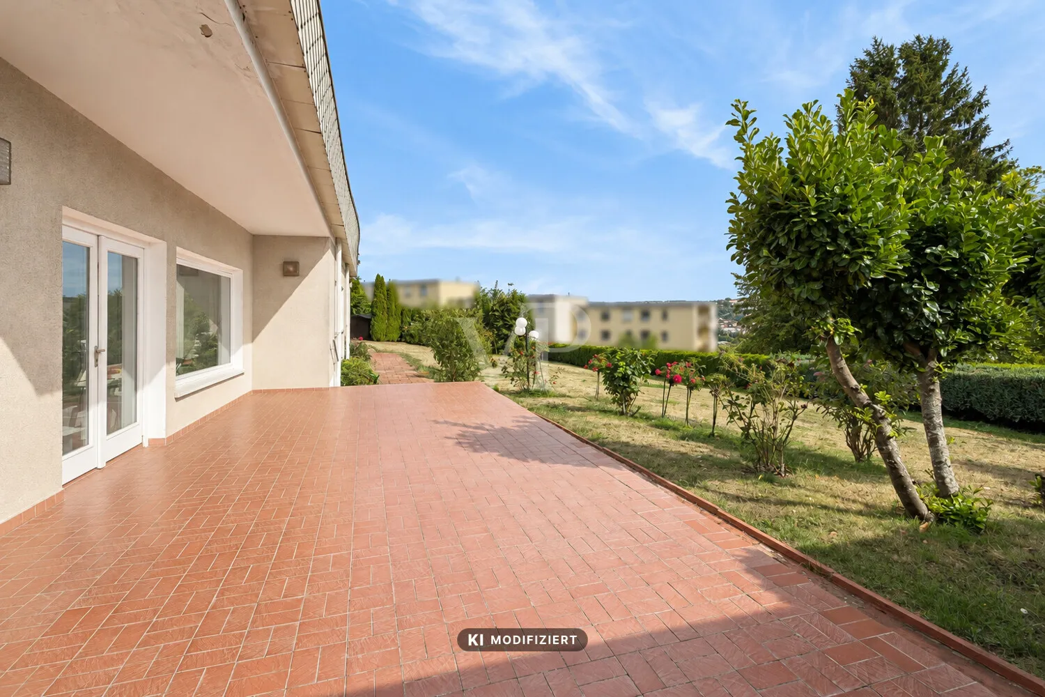 Terrasse in Süd-Ausrichtung