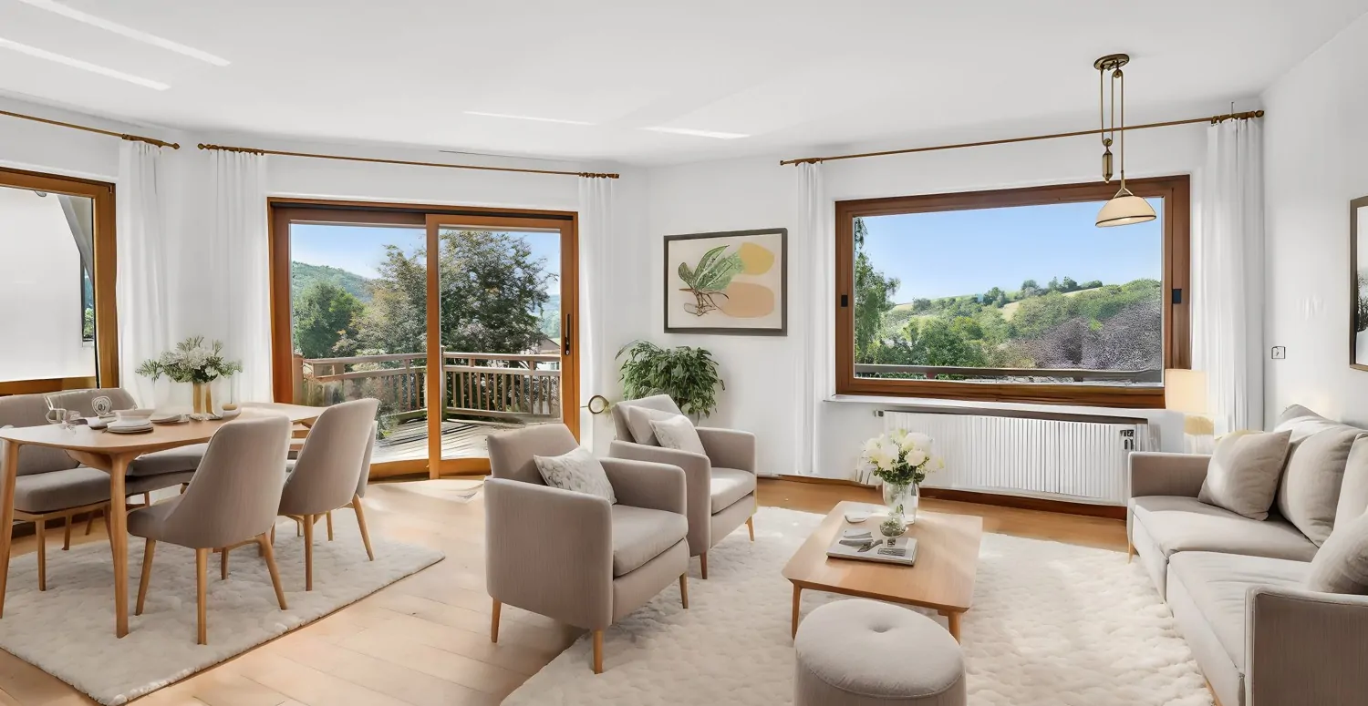 Wohn-/Esszimmer (Visualisierung)