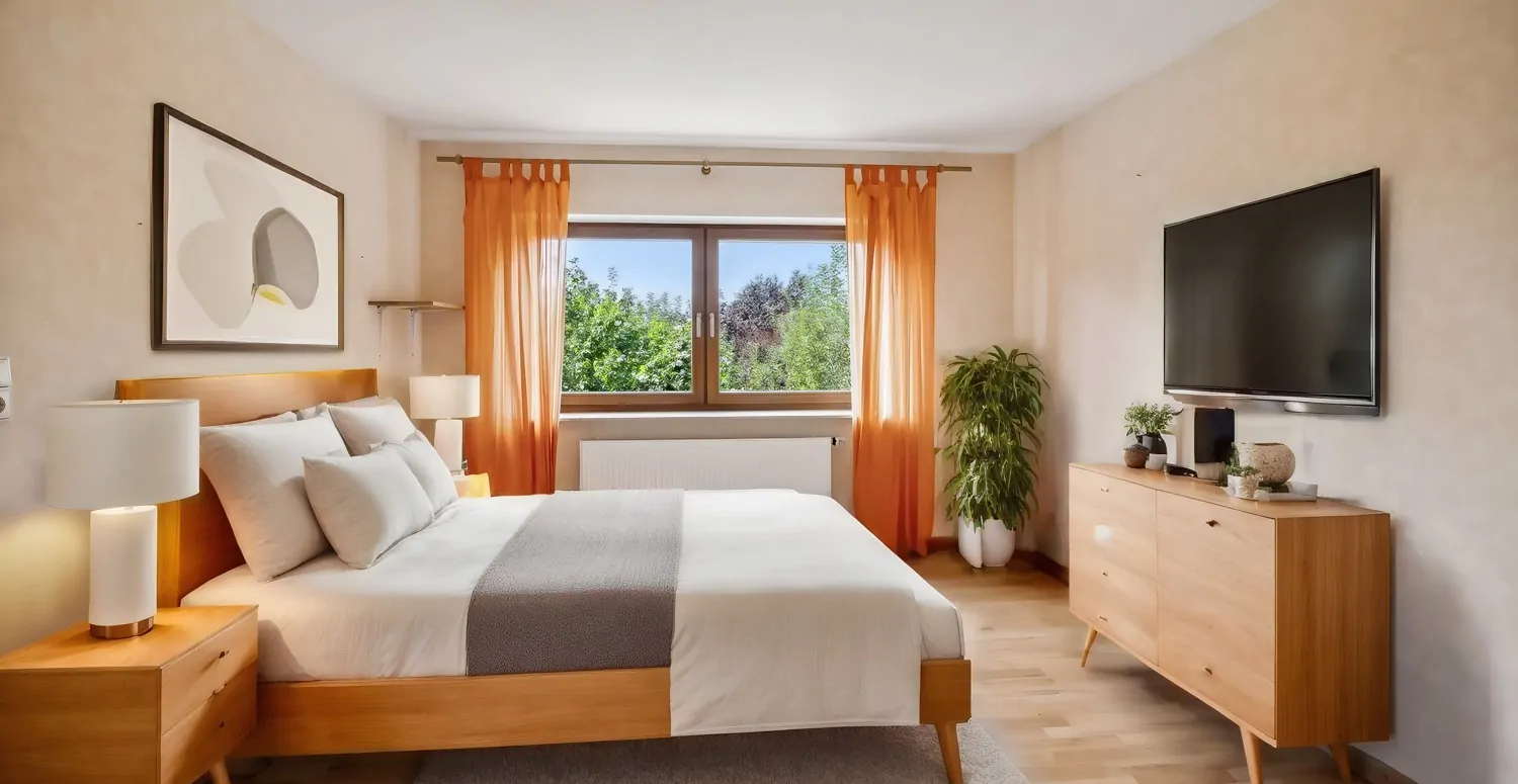 Schlafzimmer im Kellergeschoss (Visualisierung)